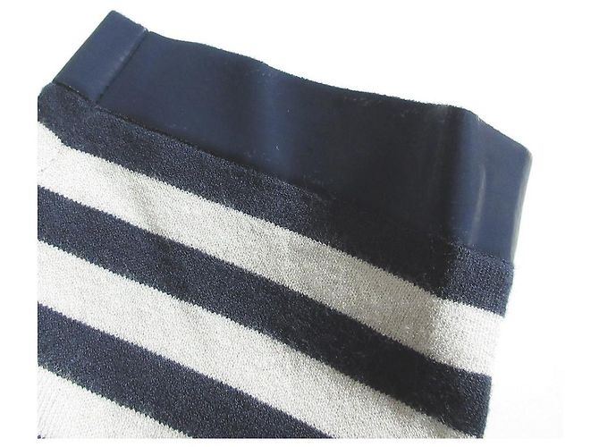 Top de punto a rayas de manga corta Max Mara Azul - vista 5