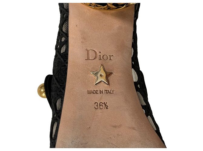Dior Cannage Bestickte Pumps Schwarz - Ansicht 11