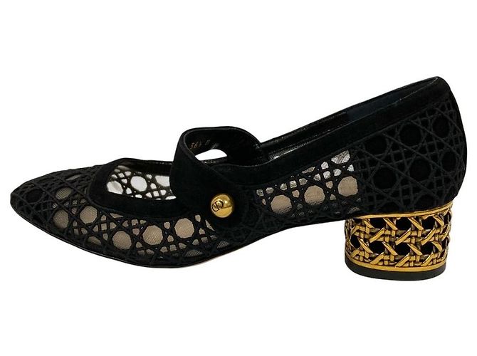 Dior Cannage Bestickte Pumps Schwarz - Ansicht 2