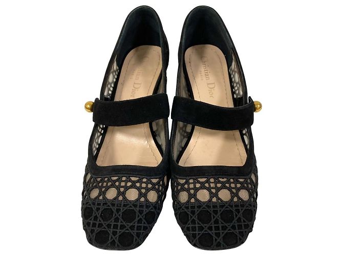 Dior Cannage Bestickte Pumps Schwarz - Ansicht 3