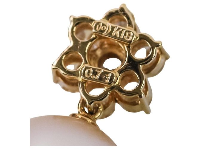Pendente TASAKI Au750 Golden Pearl D'oro - vista 6