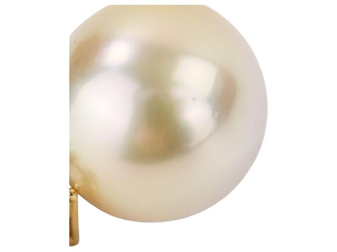 Pendente TASAKI Au750 Golden Pearl D'oro - vista 8