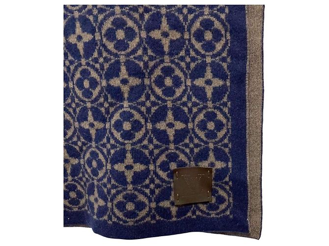 Cachecol Monogram Louis Vuitton Azul - vista 3