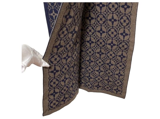 Cachecol Monogram Louis Vuitton Azul - vista 4