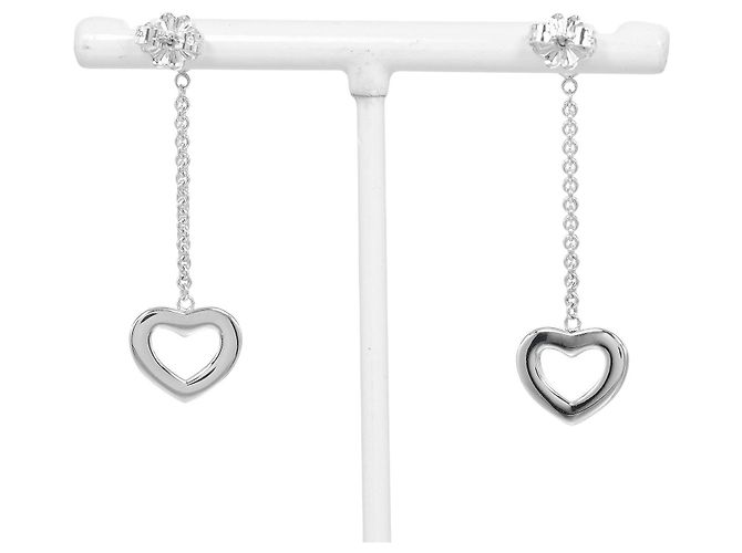 Tiffany & Co Brincos Tiffany Heart Link Drop Silver 925 Prata - vista 2