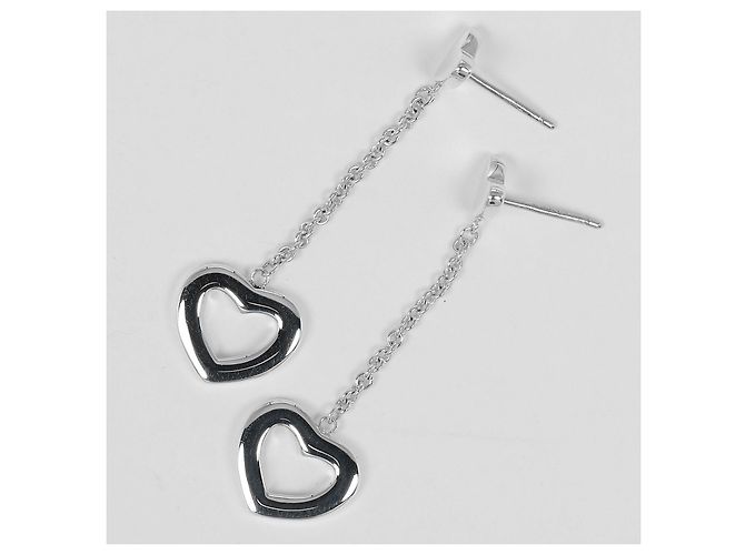 Tiffany & Co Brincos Tiffany Heart Link Drop Silver 925 Prata - vista 4