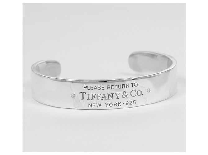 Tiffany & Co Bracciale rigido Tiffany Return to Tiffany in argento 925 e diamanti - vista 5