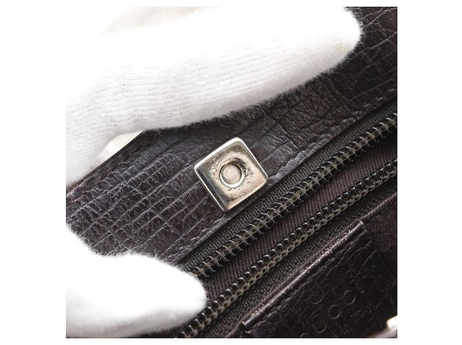 Borsa Tote Gucci GG Supreme Canvas Marrone - vista 10
