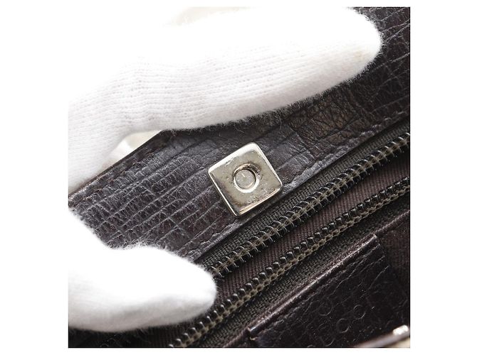 Borsa Tote Gucci GG Supreme Canvas Marrone - vista 11