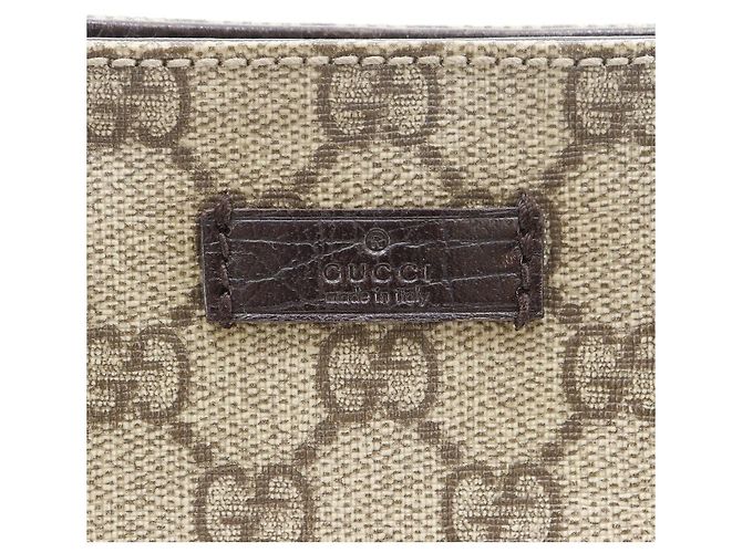 Borsa Tote Gucci GG Supreme Canvas Marrone - vista 17