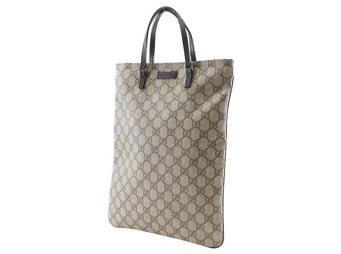 Borsa Tote Gucci GG Supreme Canvas Marrone - vista 2