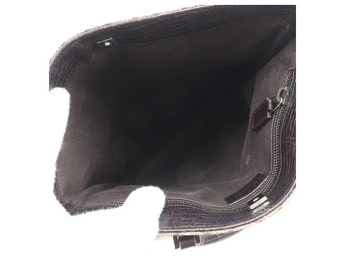 Borsa Tote Gucci GG Supreme Canvas Marrone - vista 7