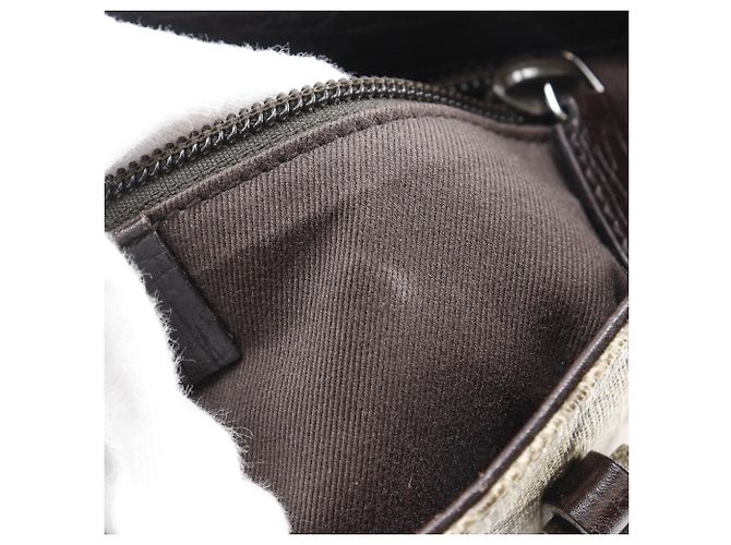 Borsa Tote Gucci GG Supreme Canvas Marrone - vista 9