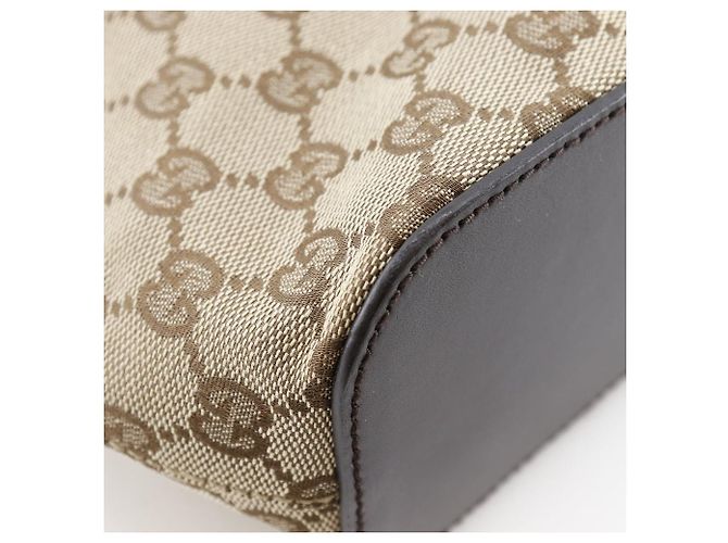 Borsa a Spalla Gucci GG Canvas Marrone - vista 4