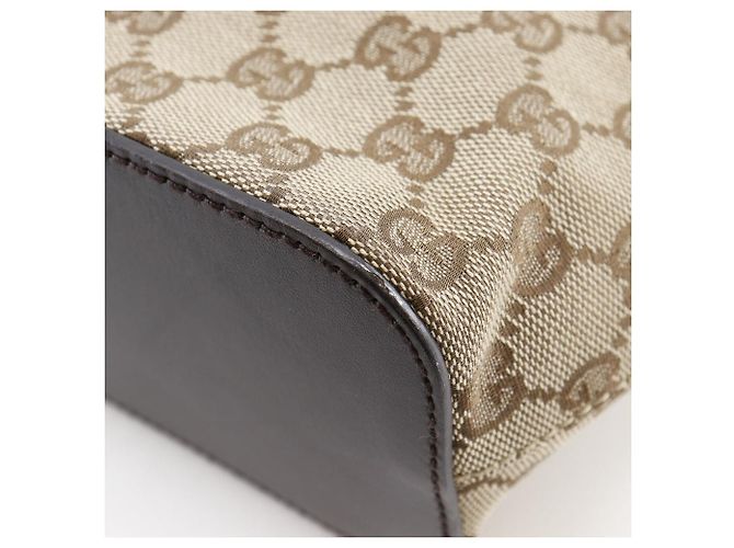 Borsa a Spalla Gucci GG Canvas Marrone - vista 5