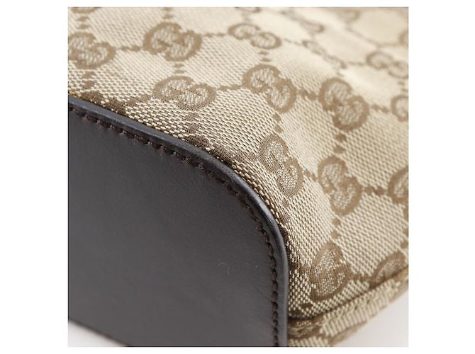 Borsa a Spalla Gucci GG Canvas Marrone - vista 7