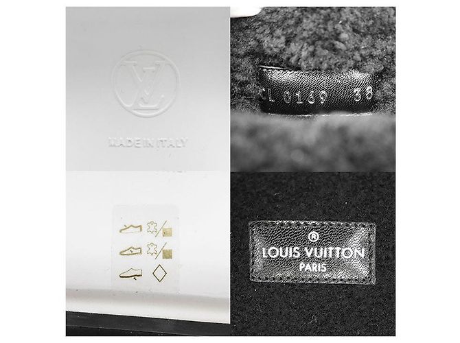 Botas de couro Louis Vuitton Archlight Monogram Flower Preto - vista 10