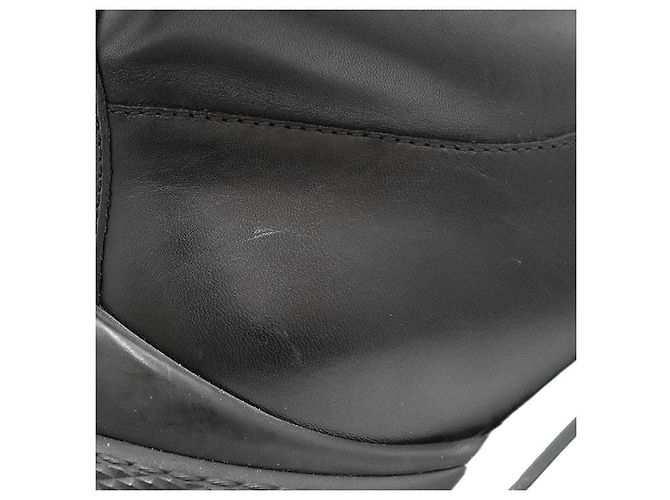 Botas de couro Louis Vuitton Archlight Monogram Flower Preto - vista 14