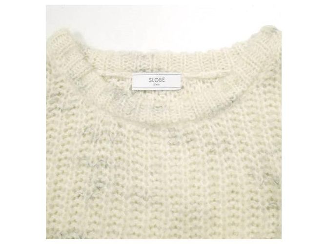 Autre Marque Top de punto mezcla de mohair SLOBE IENA Beige - vista 5