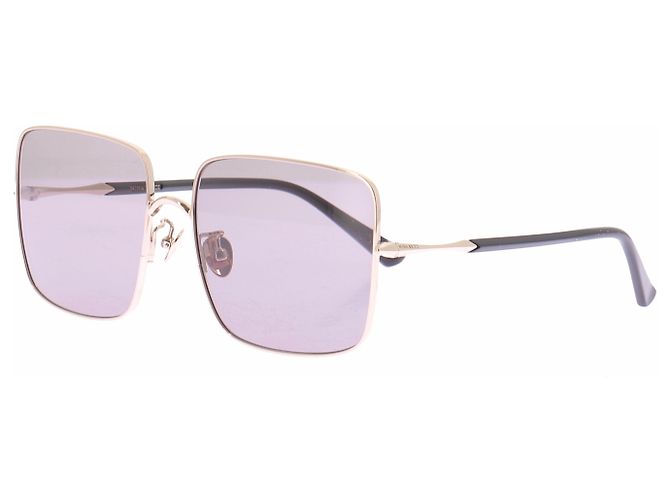 Gafas de sol cuadradas Nina Ricci moradas de metal - vista 2