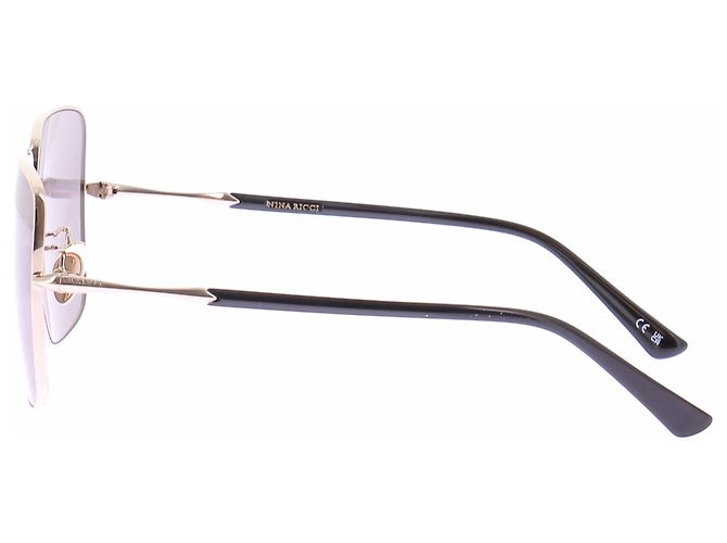 Gafas de sol cuadradas Nina Ricci moradas de metal - vista 5