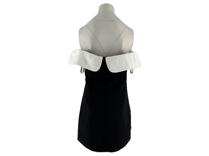 Self portrait Kurzes schulterfreies Kleid Schwarz - Ansicht 2