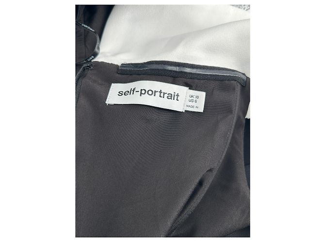 Self portrait Kurzes schulterfreies Kleid Schwarz - Ansicht 5