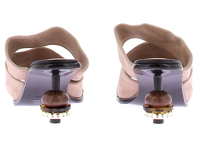 & Other Stories Mule in scamosciato beige - vista 4
