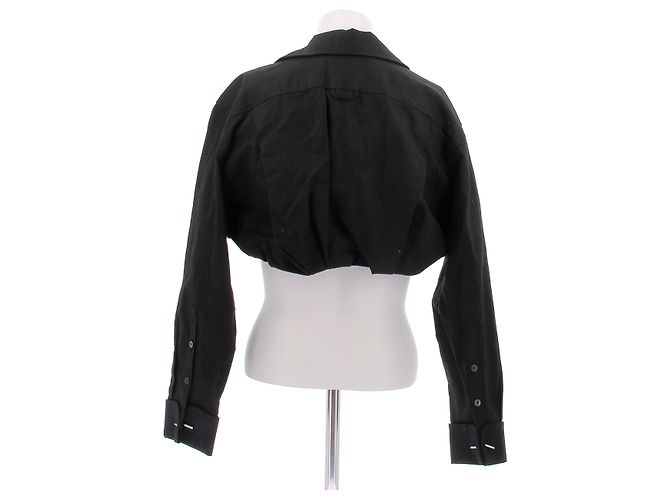 Camicia Jacquemus Machou nera in cotone Nero - vista 2