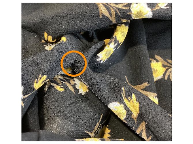 Prada Langer schwarzer Blumenprint Kleid - Ansicht 8