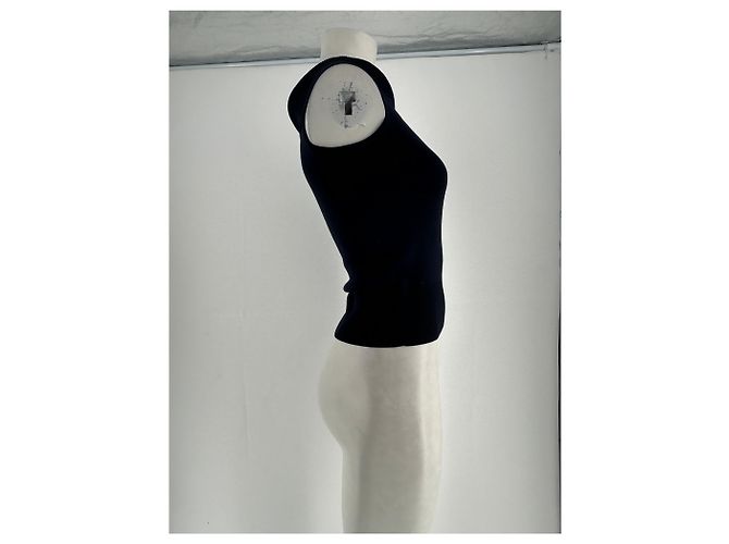 Autre Marque Top de seda azul marino LILYSILK Talla S - vista 4