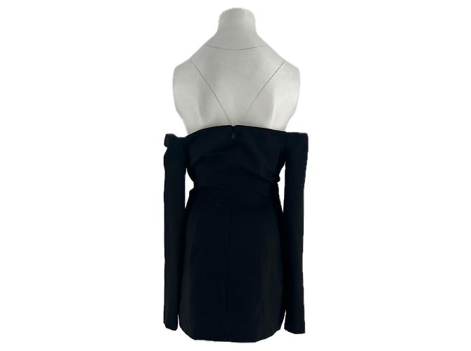 Autre Marque Abito con spalle scoperte con ornamenti Nero - vista 2