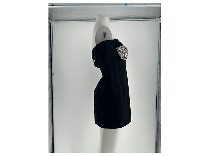 Autre Marque Abito con spalle scoperte con ornamenti Nero - vista 4