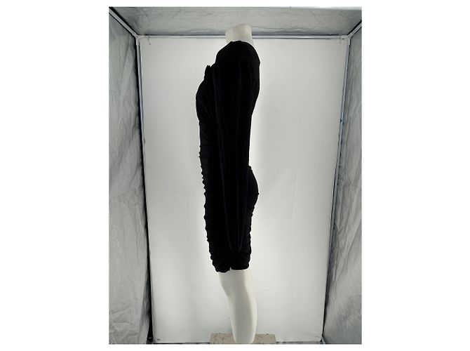 Schwarzes Magda Butrym H&M x Magda Butrym Viscose Kleid - Ansicht 3