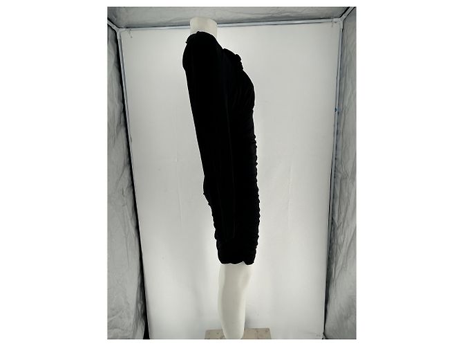 Schwarzes Magda Butrym H&M x Magda Butrym Viscose Kleid - Ansicht 4