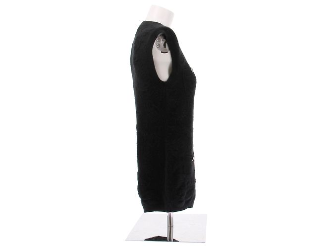 Chanel Mono corto de cachemira Negro - vista 4