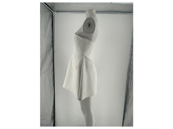 Autre Marque Vestido palabra de honor blanco ODDMUSE - vista 3