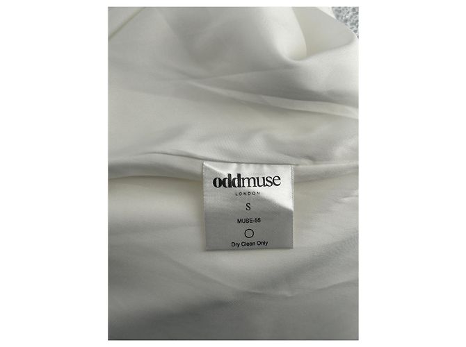 Autre Marque Vestido palabra de honor blanco ODDMUSE - vista 6