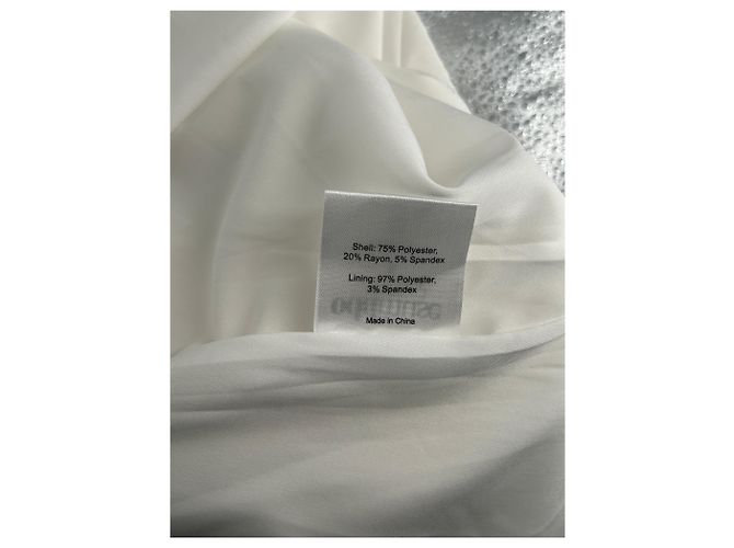 Autre Marque Vestido palabra de honor blanco ODDMUSE - vista 7