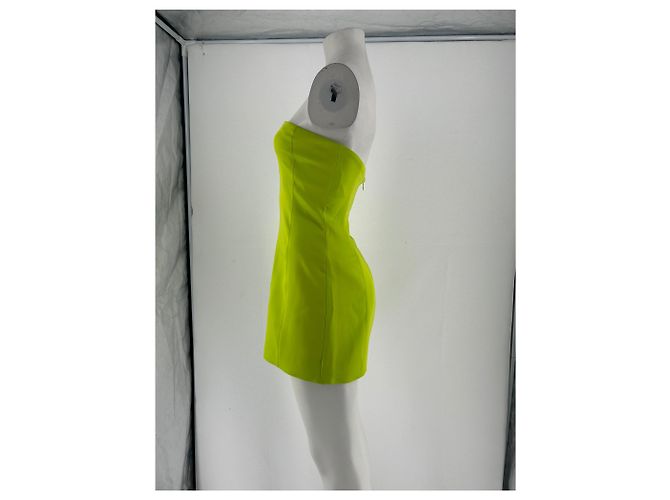 Autre Marque Vestido de crepé verde MESHKI - vista 3