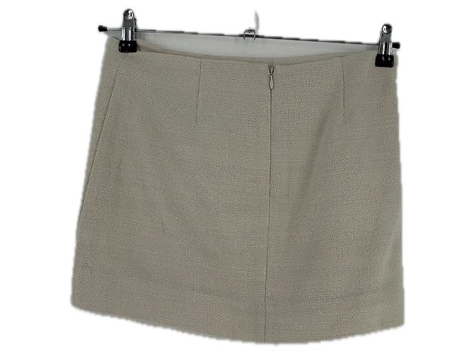 Falda de algodón beige Staud - vista 2