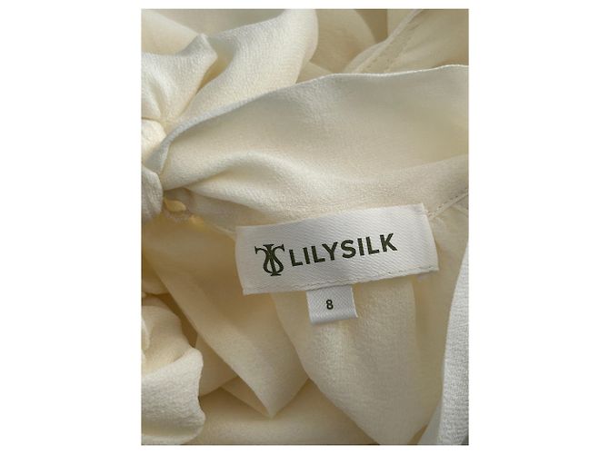 Autre Marque Top de seda LILYSILK beige - vista 5