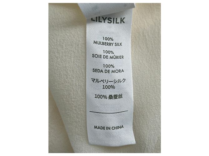 Autre Marque Top de seda LILYSILK beige - vista 6