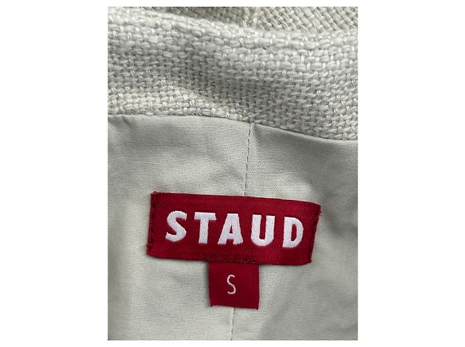 Staud Colete sem mangas bege - vista 5