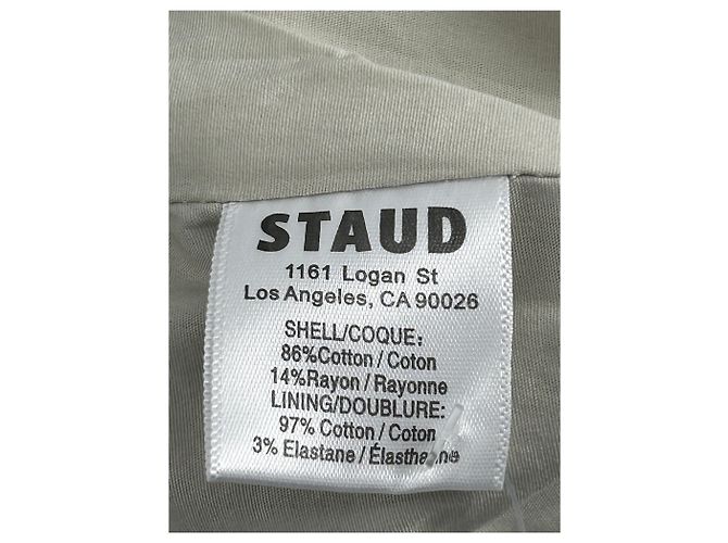 Staud Colete sem mangas bege - vista 6