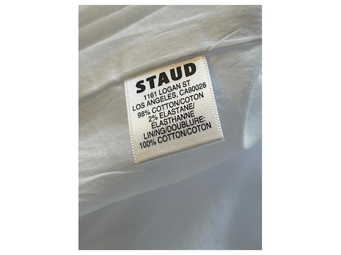 Vestido de algodón blanco Staud - vista 6