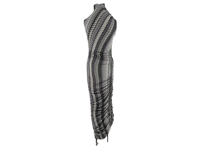 Missoni Zig Zag Maxikleid Grau Viscose - Ansicht 2