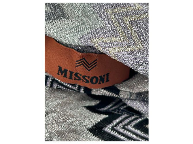 Missoni Zig Zag Maxikleid Grau Viscose - Ansicht 5