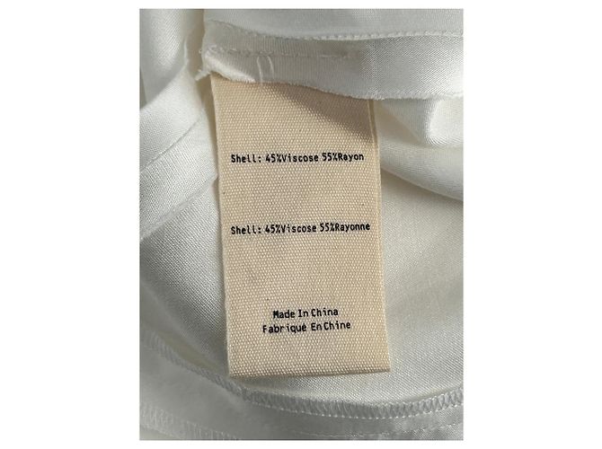 L'Agence Akiya Satin Kleid Weiß - Ansicht 6