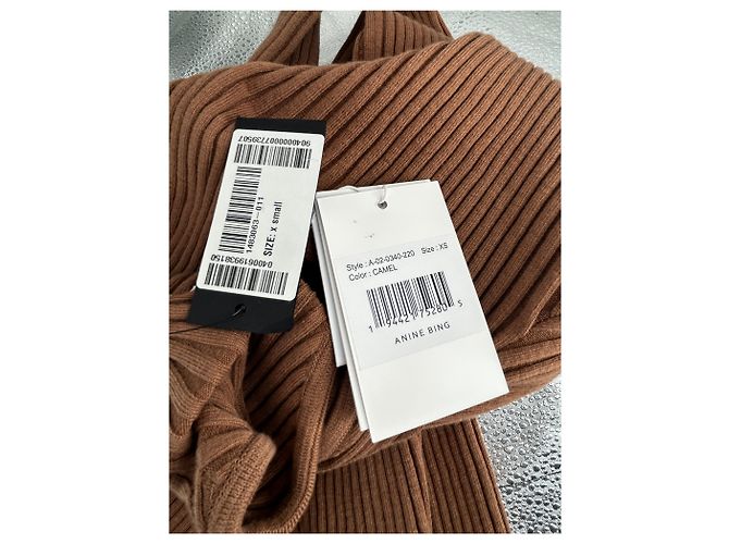 Vestido de algodón marrón Anine Bing XS Castaño - vista 5